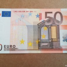 Billetes españoles: BILLETE 50 EURO TRICHET ESPAÑA 2002 S/C PLANCHA CON ERROR