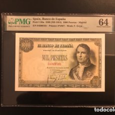 Billetes españoles: BILLETE 1000 PESETAS 1949 PMG 64. Lote 403388089
