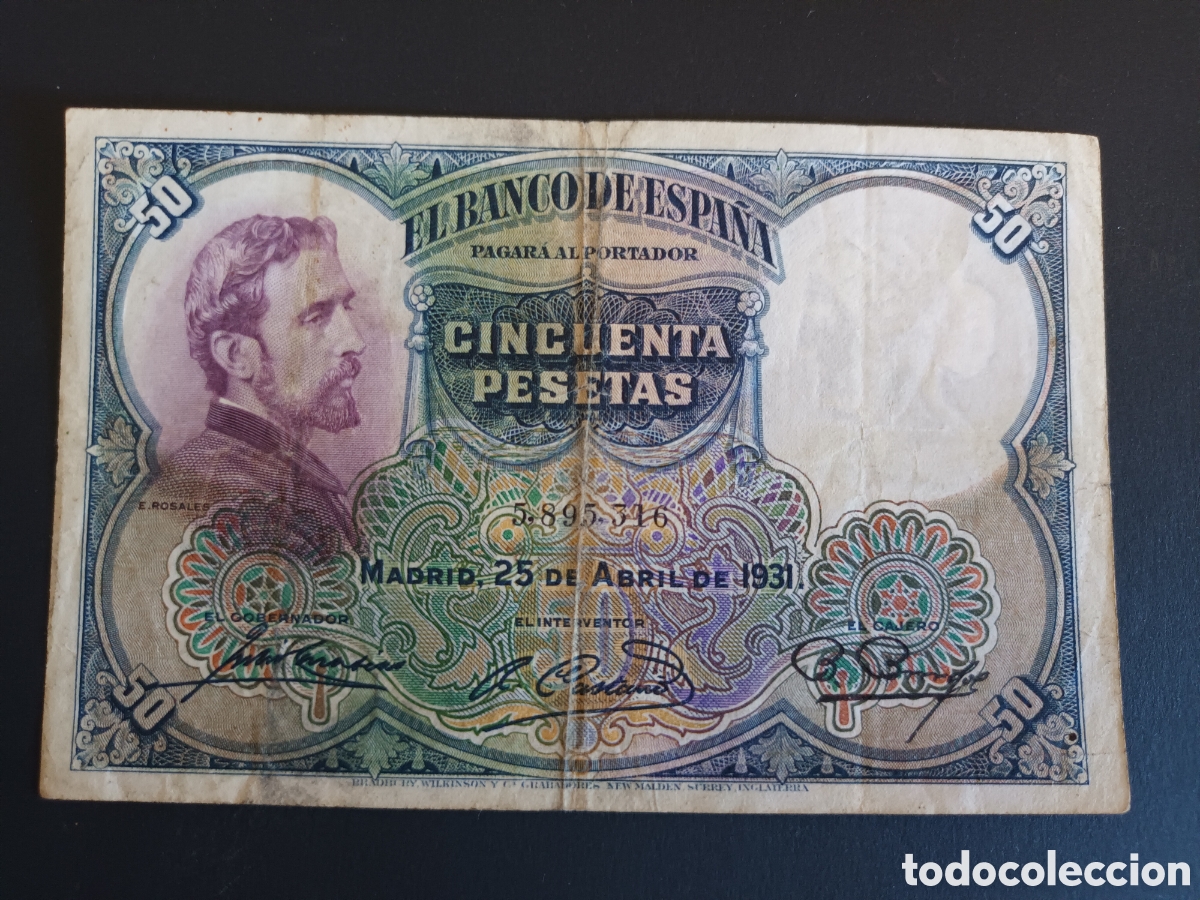 Billetes espa&ntilde;oles: BILLETE DE 50 PESETAS DE 1930. CIRCULADO.