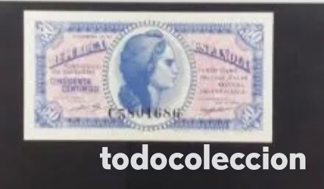 Billetes espa&ntilde;oles: 50 C&Eacute;NTIMOS 1937 SERIE C SIN CIRCULAR rar&iacute;sima serie plancha lujo