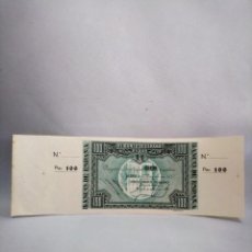 Billetes españoles: EL BANCO DE ESPAÑA, BILBAO 1937. BILLETE DE CIEN (100) PESETAS, PAGARÉ. CON MATRIZ
