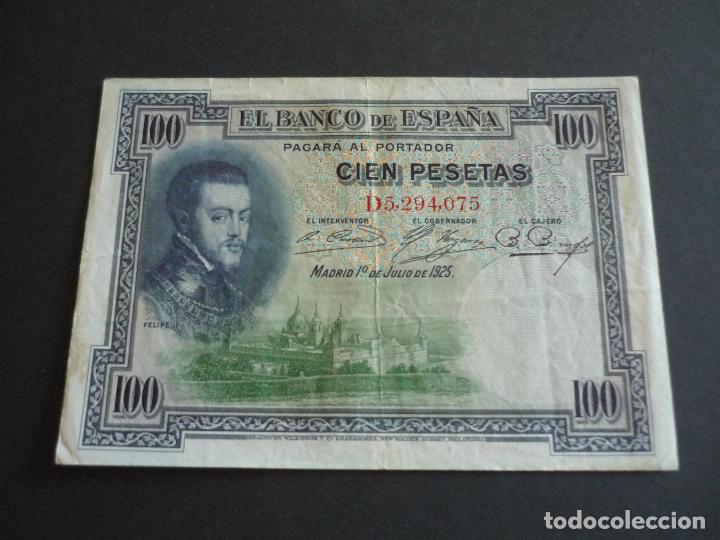 Billetes espa&ntilde;oles: BILLETE 100 PESETAS 1925 - Foto 1
