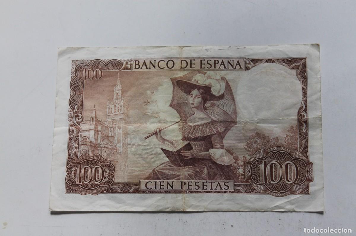 Billetes espa&ntilde;oles: BILLETE 100 PTS BECQUER 1965 - Foto 2