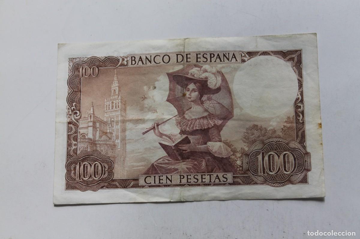 Billetes espa&ntilde;oles: BILLETE 100 PTS BECQUER 1965 - Foto 2