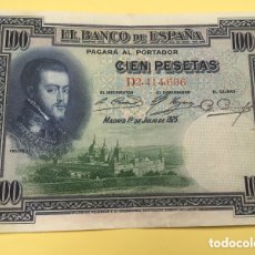 Billetes españoles: BILLETE 100 PESETAS. FELIPE II. AÑO 1925