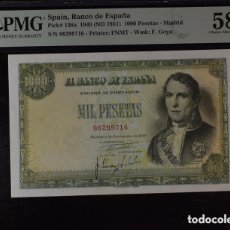 Billetes españoles: PMG 58 / ESPAÑA SPAIN 1000 PESETAS 1949 PICK 138 A CHOICE ABOUT UNC