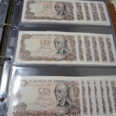 Billetes españoles: 100 PESETAS DE 1970 DISTINTAS SERIES-SUELTOS O PAREJAS CORRELATIVAS SC (LEER)