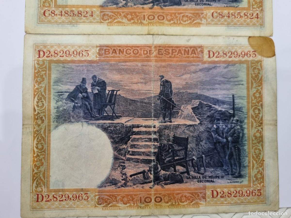 Billetes espa&ntilde;oles: 3 BILLETES 100 PESETAS DE 1925 - Foto 5