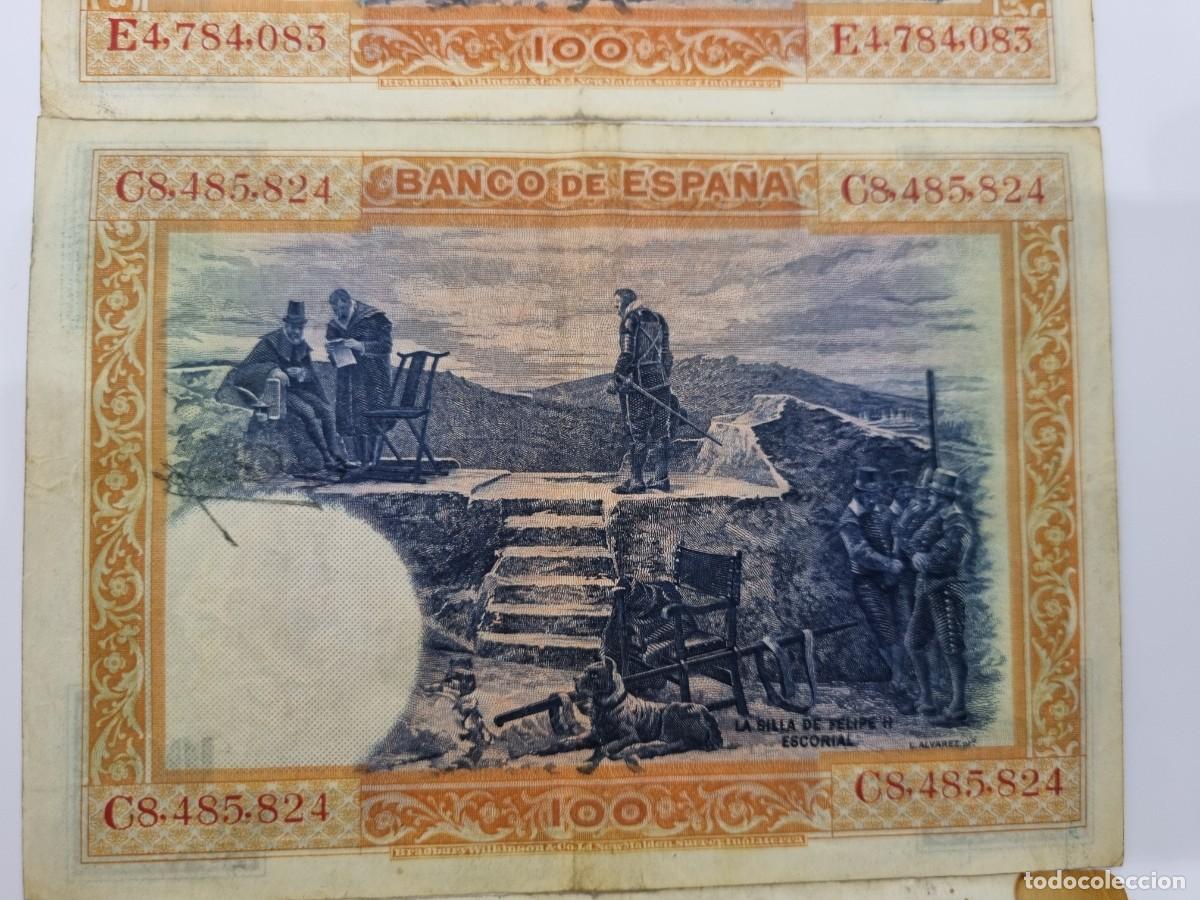 Billetes espa&ntilde;oles: 3 BILLETES 100 PESETAS DE 1925 - Foto 6