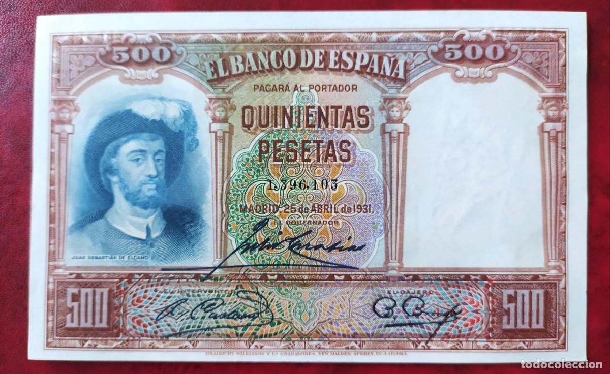 Billetes espa&ntilde;oles: 500 pesetas 1931 (SC) UNC - Foto 1