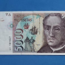 Banconote spagnole: 5000 PESETAS 1992 SERIE 4I BAJA