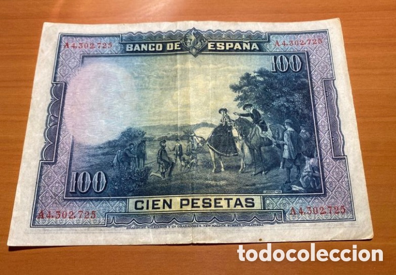 Billetes espa&ntilde;oles: ESPA&Ntilde;A - 100 pesetas 1928 - Foto 2