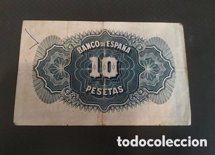 Billetes espa&ntilde;oles: ESPA&Ntilde;A - 10 pesetas 1935 - Foto 2