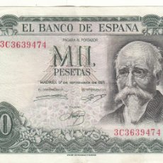 Billetes españoles: BILLETE : 1000 PESETAS 1971 - SERIE 3C