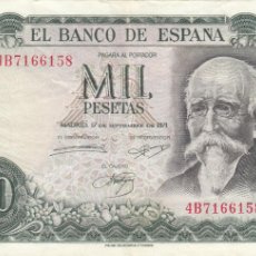 Billetes españoles: BILLETE : 1000 PESETAS 1971 - SERIE 4B