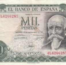 Billetes españoles: BILLETE : 1000 PESETAS 1971 - SERIE 4L