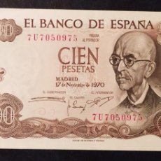 Billetes españoles: ESPAÑA 100 PESETAS 1970 SERIE 7U (SC)