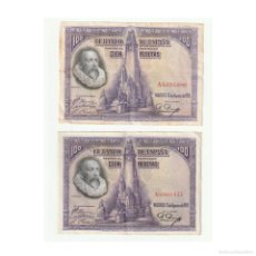 Banconote spagnole: DOS BILLETES 100 PESETAS 15 AGOSTO 1928 A9