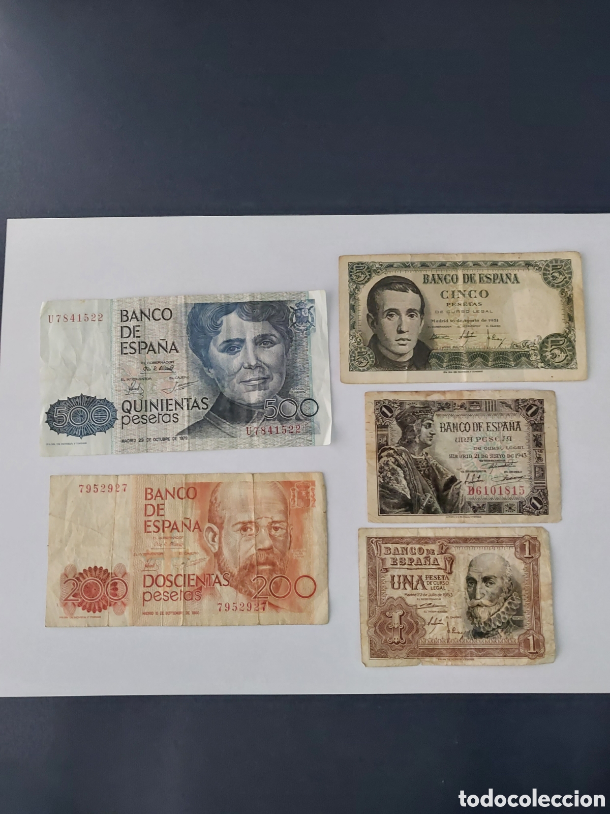 Billetes espa&ntilde;oles: Billetes antiguos espa&ntilde;oles - Foto 1