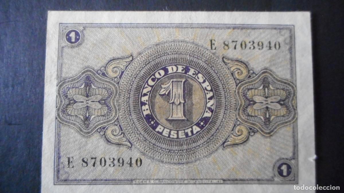 Billetes espa&ntilde;oles: 1 PESETA OCTUBRE 1937 / EBC / A - Foto 2