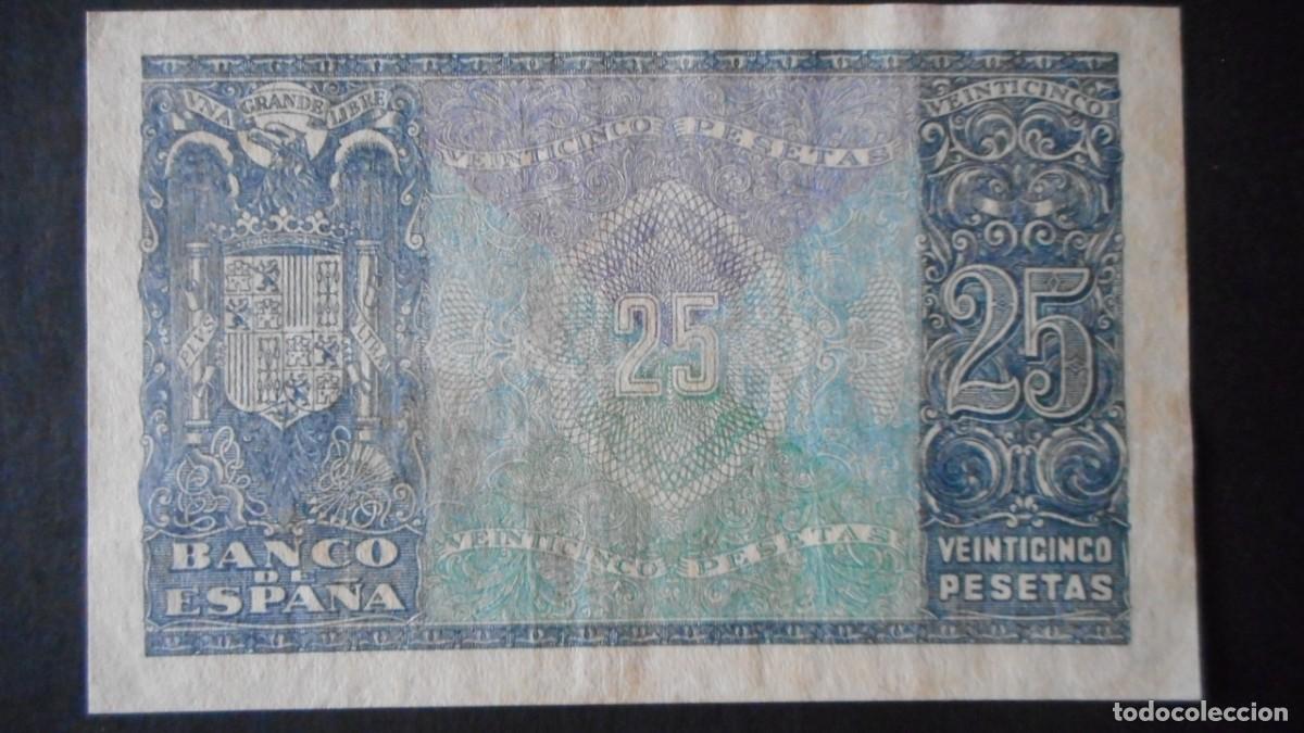 Billetes espa&ntilde;oles: 25 PTAS 1940 / MBC+ / A - Foto 2