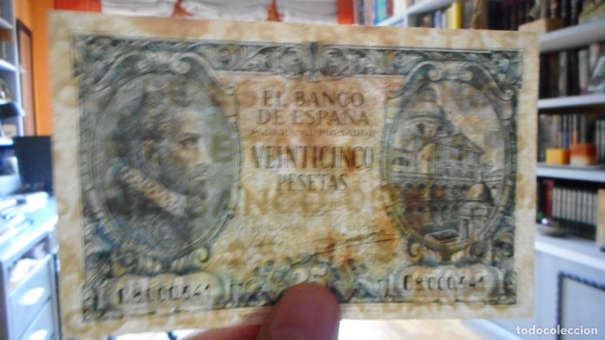 Billetes espa&ntilde;oles: 25 PTAS 1940 / MBC+ / A - Foto 3