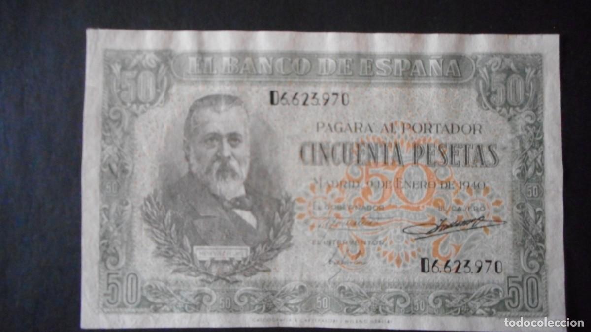 Billetes espa&ntilde;oles: 50 PESETAS 1940 MBC+ / A - Foto 1