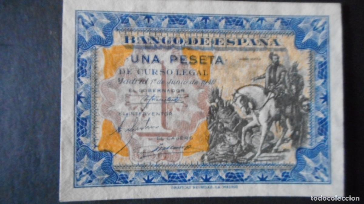 Billetes espa&ntilde;oles: 1 PESETA 1940 / SC / A - Foto 1