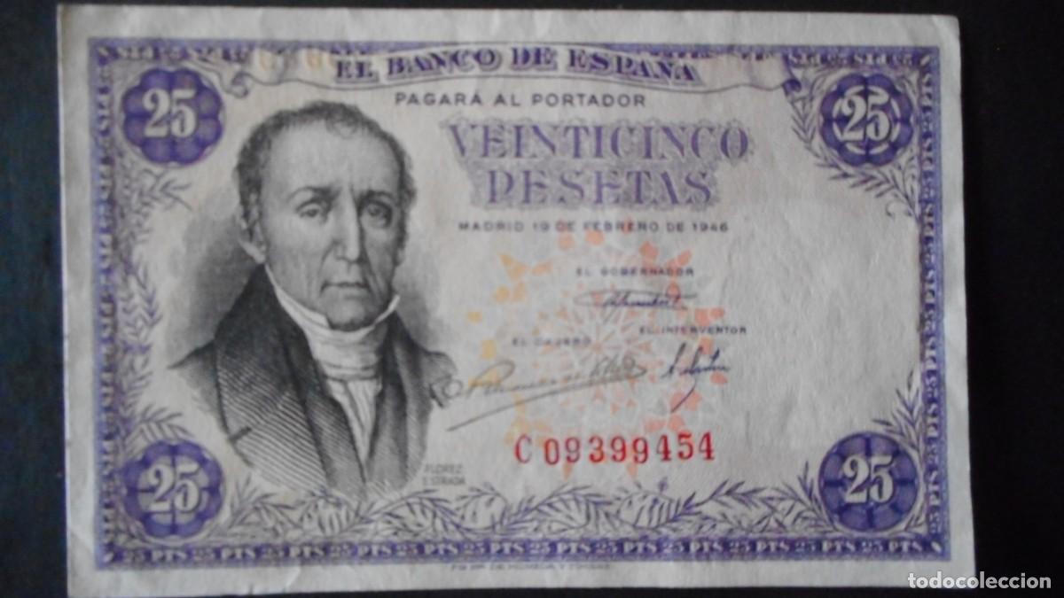 Billetes espa&ntilde;oles: 25 PESETAS 1946 /SC- / A - Foto 1
