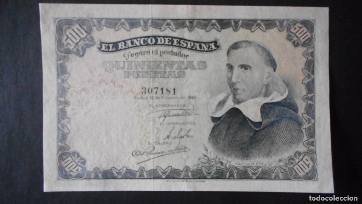 Billetes espa&ntilde;oles: 500 PESETAS 1946 MBC+ / A - Foto 1