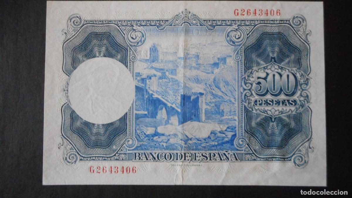 Billetes espa&ntilde;oles: 500 PESETAS 1954 EBC/ A - Foto 2