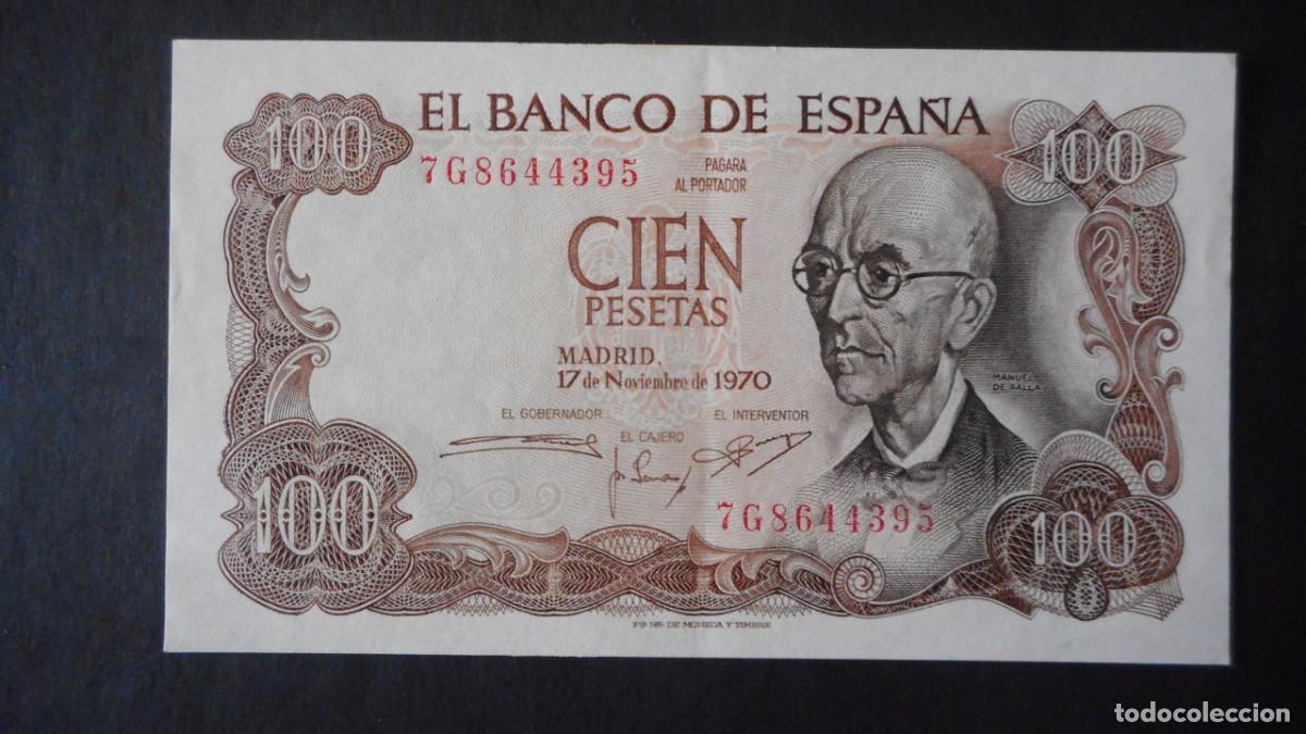 Billetes espa&ntilde;oles: 100 PESETAS 1970 EBC+ / A - Foto 1