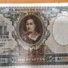 Billetes españoles: 1000 PESETAS 1949