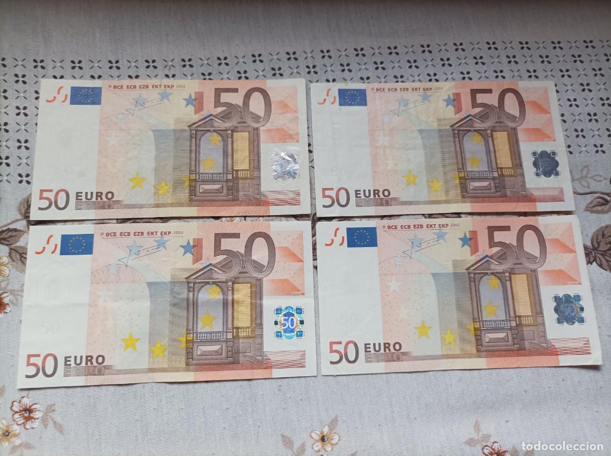 Billetes espa&ntilde;oles: Lote de 4 billetes de las 4 planchas con error MO43,MO44,MO45,MO46 - Foto 1