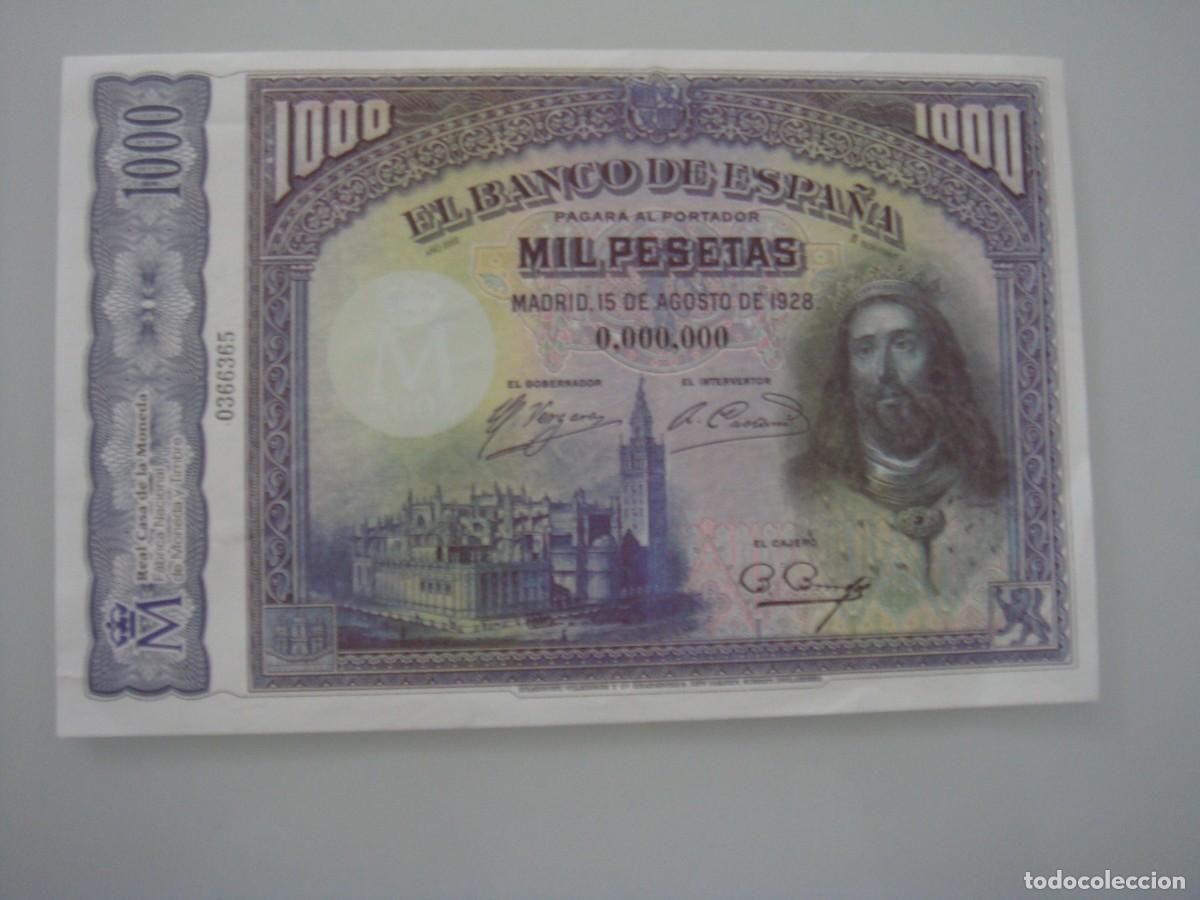 Billetes espa&ntilde;oles: FASCIMIL BILLETES ESPA&Ntilde;OLES - Foto 1
