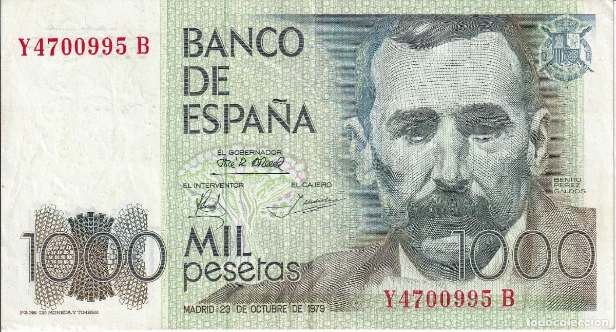 Billetes espa&ntilde;oles: BILLETE DE 1000 PESETAS DEL A&Ntilde;O 1979 DE BENITO PEREZ GALDOS SERIE Y-B EN BUENA CALIDAD