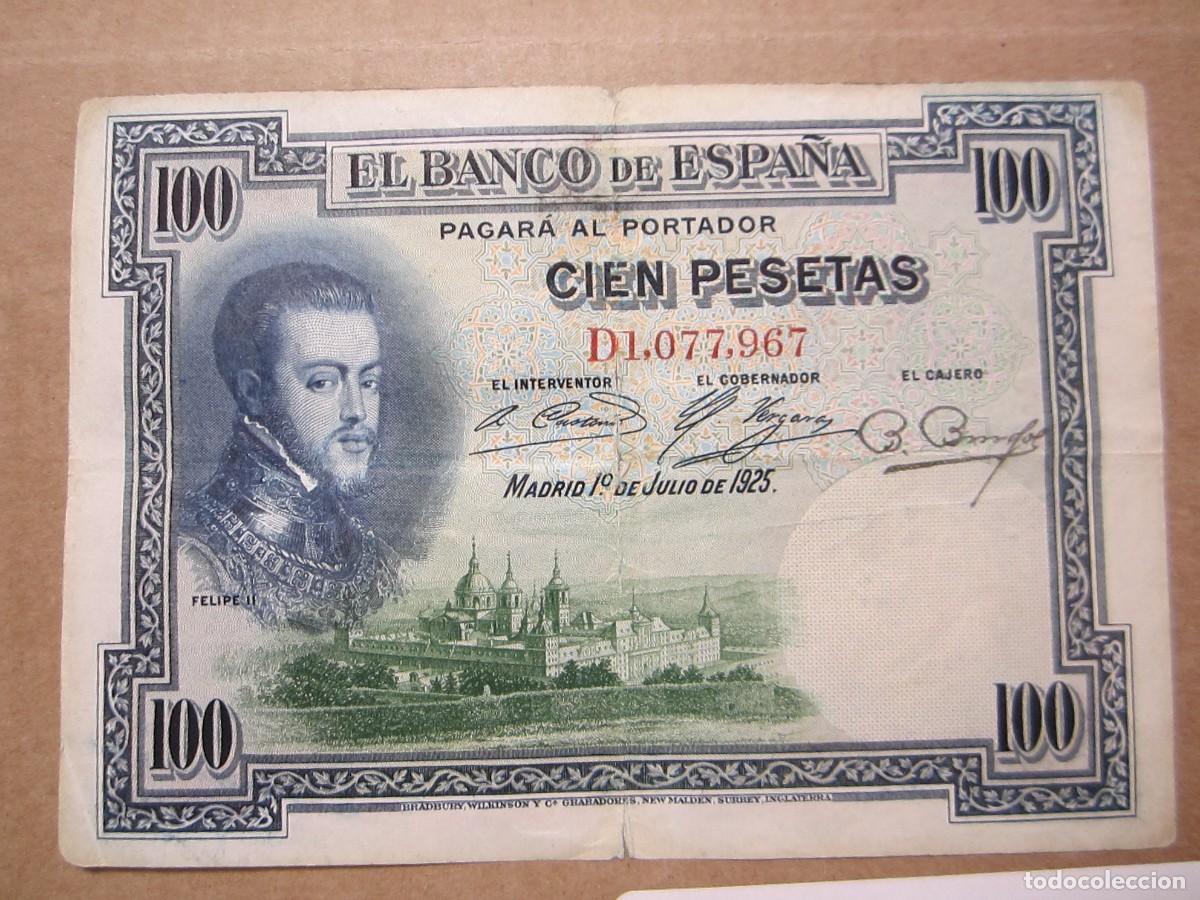 Billetes espa&ntilde;oles: 100 PESETAS DE 1925 SERIE D-967 - Foto 1