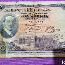 Billetes españoles: BILLETE 50 PESETAS ALFONSO XLLL 1927