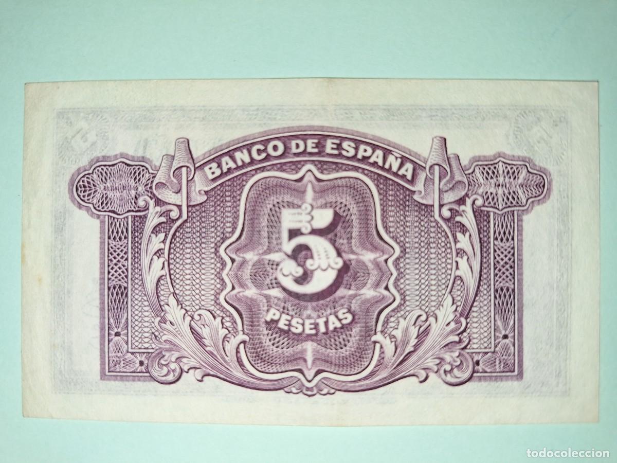 Billetes espa&ntilde;oles: BILLETE de ESPA&Ntilde;A de 5 Ptas. del 1938 - Foto 2
