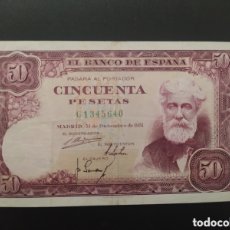 Billetes españoles: 50 PESETAS DE 1951 ..... SERIE C.....PRECIOSO Y MUY ESCASO......ES EL DE LAS FOTOS