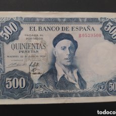 Billetes españoles: 500 PESETAS DE 1954 ..... SERIE B ......PRECIOSO .......ES EL DE LAS FOTOS