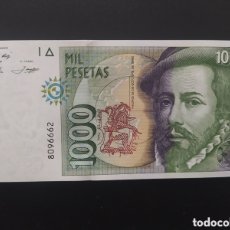 Billetes españoles: 1000 PESETAS DE 1992 .....OJO SIN SERIE Y SIN CIRCULAR .....ES EL DE LAS FOTOS