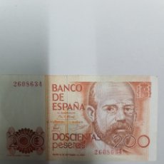 Billetes españoles: BILLETE 200 PESETAS