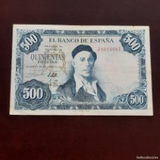 Billetes españoles: BILLETE DE 500 PESETAS DE IGNACIO ZULOAGA DEL AÑO 1954.