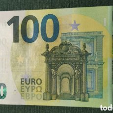 Billetes españoles: 100 EURO V003A2 VA  SPAIN 2019 DRAGHI SIN CIRCULAR PLANCHA