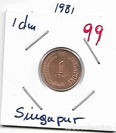 Billetes espa&ntilde;oles: N. 99 MONEDA DE SINGAPUR 1981 LA QUE VES - Foto 1