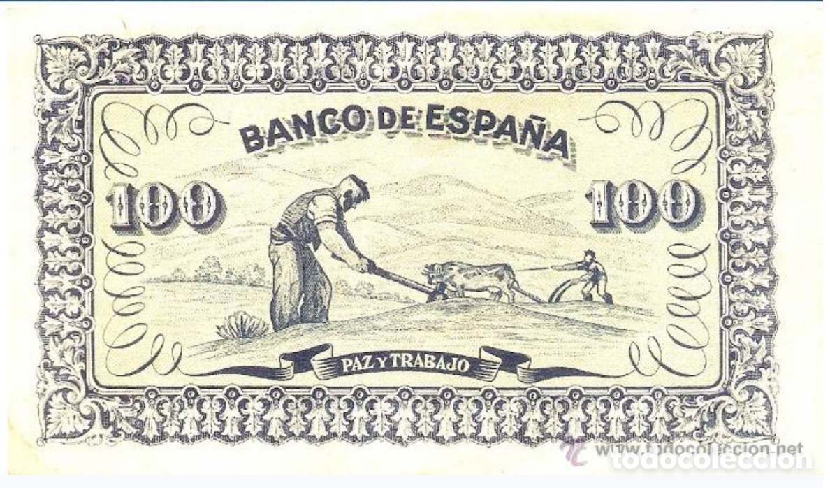 Billets espagnols: ESPA&Ntilde;A-SEGUNDA REP&Uacute;BLICA-BILLETE DE 100 PESETAS SEPTIEMBRE DE 1937-GIJON