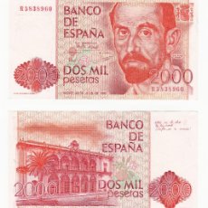 Billetes españoles: ESPAÑA 2000 PESETAS 1980 N/S R5838960 CASI SIN CIRCULAR (VER ESCANEO)