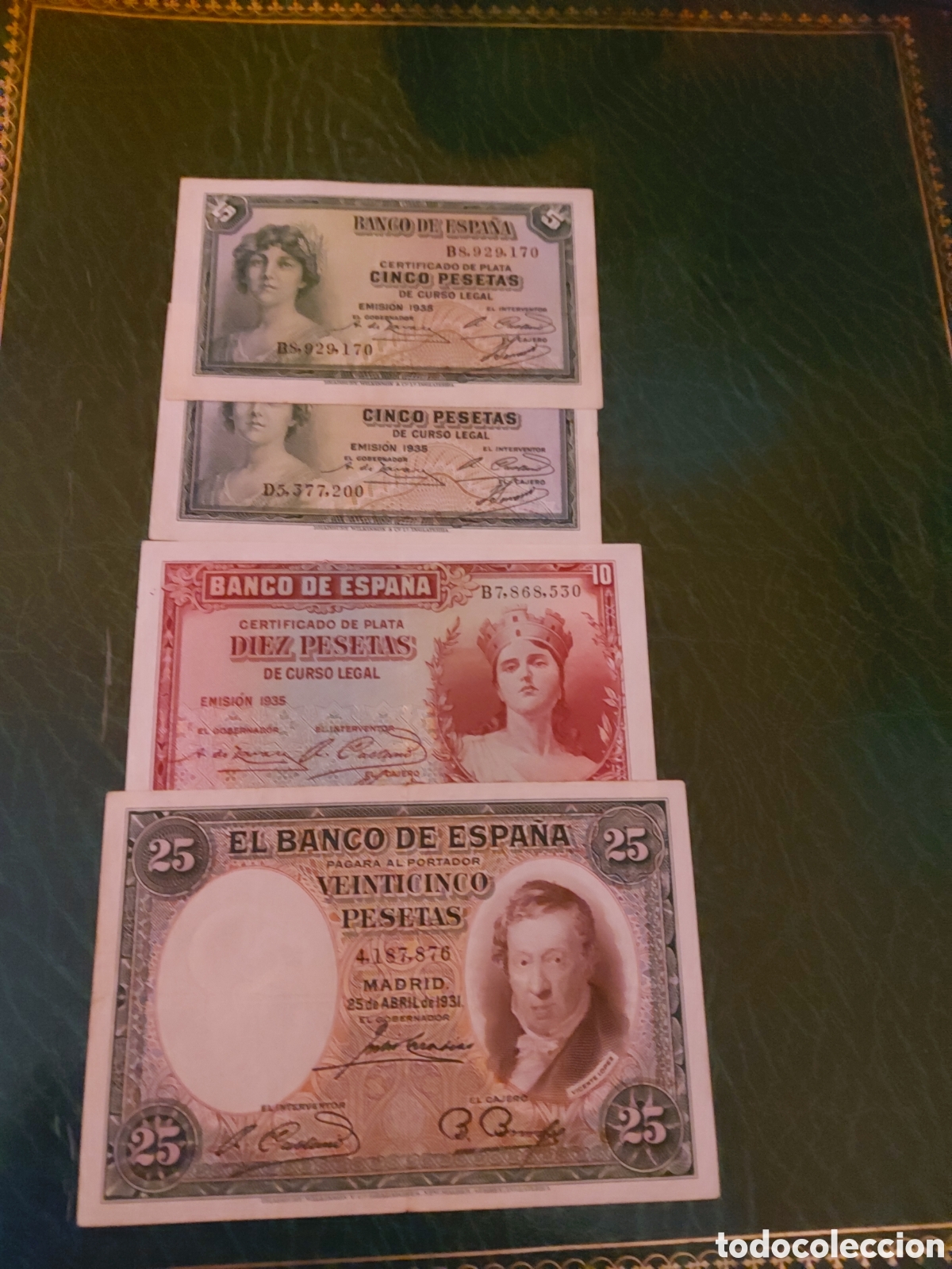 Billetes espa&ntilde;oles: 4 billetes Espa&ntilde;a - Foto 1