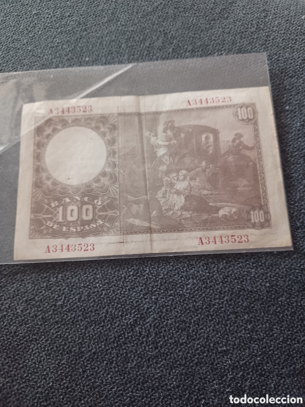 Billetes espa&ntilde;oles: Billete 100 pesetas 1948 - Foto 2